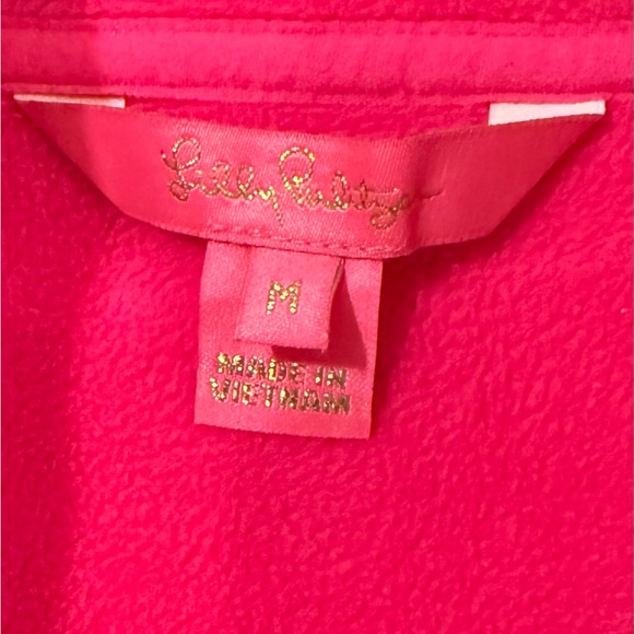 Lilly Pulitzer Pink Quarter-Zip Sweatshirt - Picture 4 of 10